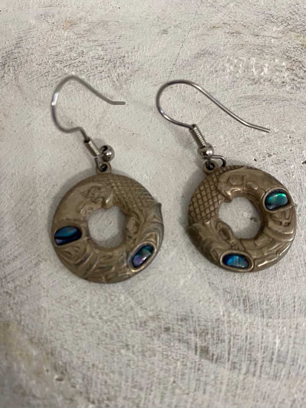 Duri First Nation Circle Eagle Earrings